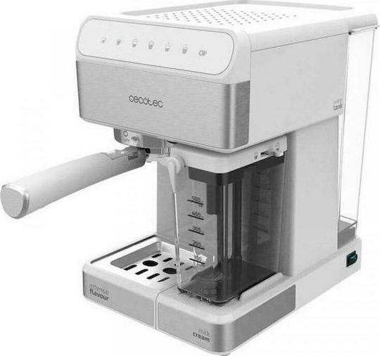 Cecotec Power Instant-ccino 20 Touch Μηχανή Espresso 1350W Πίεσης 20bar για Cappuccino Bianca Series 01557