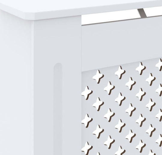 vidaXL MDF Radiator Cover White 78x19x81.5cm