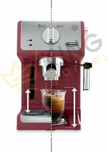De'Longhi Μηχανή Espresso 1100W Πίεσης 15bar Κόκκινη ECP 33.21.R