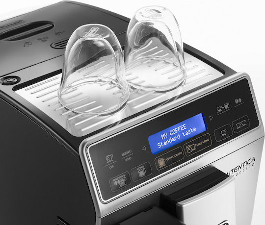 De'Longhi Autentica Automat Espressoare 1450W Presiune 15bar pentru Cappuccino cu Râșniță Argintie Etam 29.660.SB