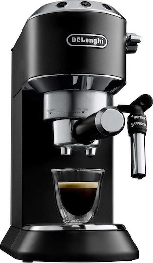 De'Longhi Dedica Pump Μηχανή Espresso 1300W Πίεσης 15bar Μαύρη