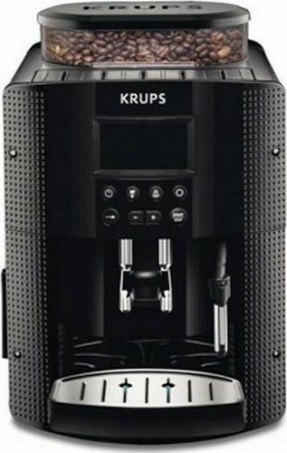 Krups Automatic Espresso Machine 1450W Pressure 15bar for Cappuccino with Grinder Black EA8150