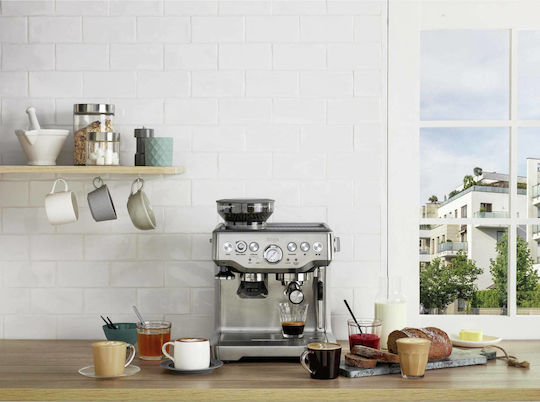 Sage The Barista Express Automatic Espresso Machine 1850W Pressure 15bar with Grinder Silver