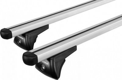 Nordrive Nowa 108cm. for Cars with Factory Bars (with Roof Rack Legs and Lock) Silver