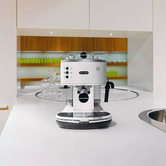 De'Longhi Espresso Icona Eco Automatic Espresso Machine 1100W Pressure 15bar White