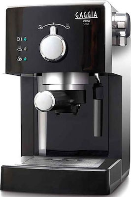 Gaggia Style Automatic Espresso Machine 1025W Pressure 15bar for Cappuccino Black