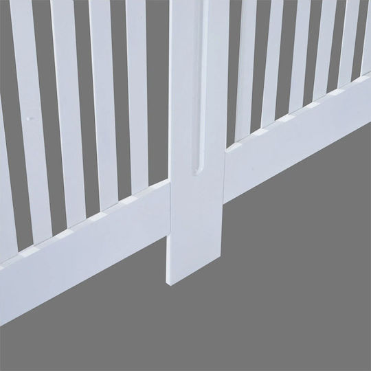 HomCom Κάλυμμα Καλοριφέρ από MDF Λευκό 152x19x81cm