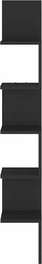 Eckiges Wandregal Schwarz 20x20x127,5cm