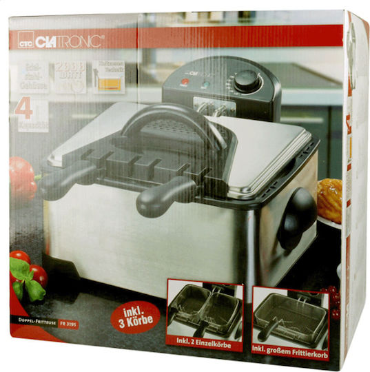 Clatronic FR 3195 Deep Fryer 4lt Silver