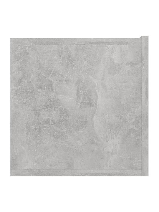 Hanging Living Room Cabinet Made of Grey Concrete Particle Board 60x30x30cm