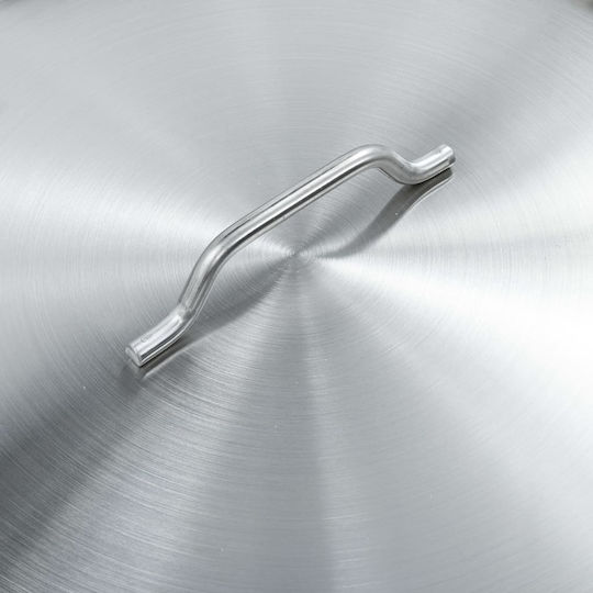 vidaXL Stainless Steel Marmite Capacity 58lt with Diameter 50cm and Height 30cm.