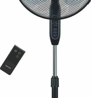 United USF-683 Ανεμιστήρας Ορθοστάτης 40W Διαμέτρου 40cm με Τηλεχειριστήριο Μαύρος