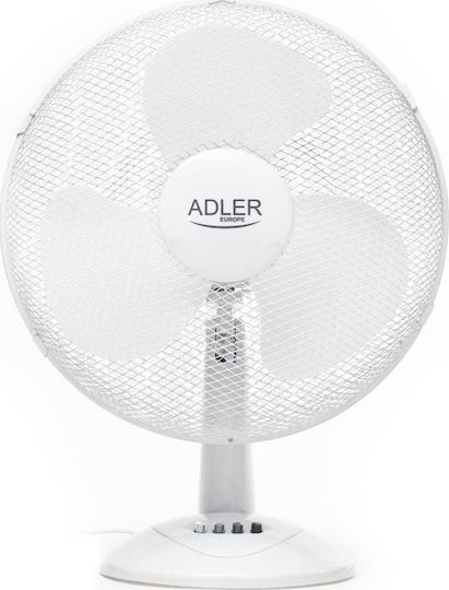 Adler Ventilator De Masă 90W Diametru Ventilator 40cm Alb