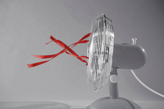 Swan SFA12620GRN Επιτραπέζιος Ανεμιστήρας 35W Διαμέτρου 30.48cm Γκρι