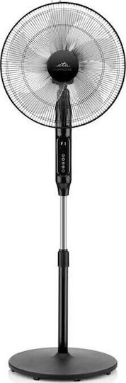 ETA Naos 2607 90000 Pedestal Fan 50W Diameter 43cm with Remote Control Black