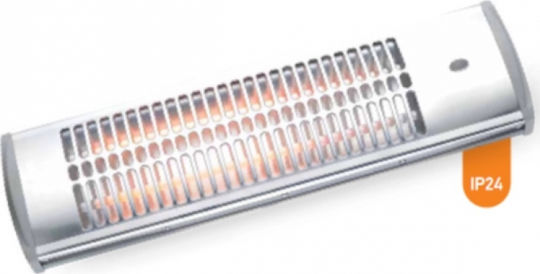 Eurolamp Quartz Wall-Mounted Heater for Bathrooms 1200W