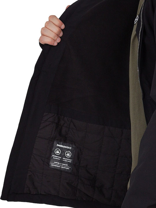 Herrenjacke Winterjacke Wasserdicht und winddicht Schwarz