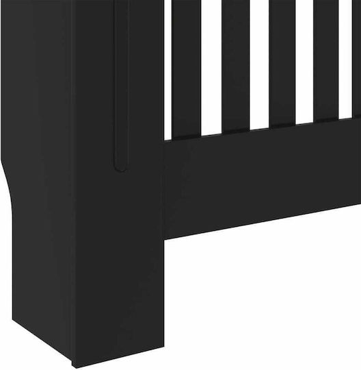 vidaXL MDF Black Radiator Cover 78x19x81.5cm