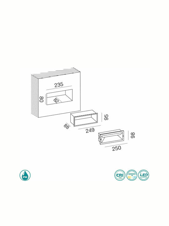 Gea Luce Ohrm Wall-Mounted Outdoor Ceiling Light IP65