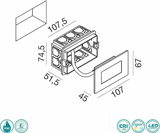 Gea Luce Maga Wall-Mounted Outdoor Ceiling Light IP65