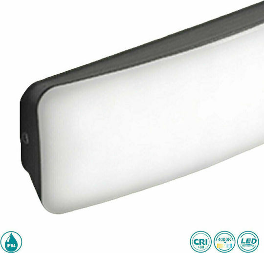 Gea Luce Dagr Επιτοίχια Εξωτερική Πλαφονιέρα LED IP54 7W με Φυσικό Λευκό Φως