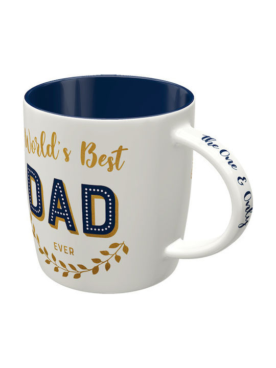 Nostalgic Art Number 1 Dad Ceramic Cup White 330ml