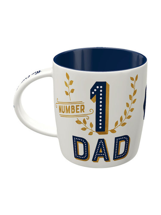 Nostalgic Art Number 1 Dad Cană Ceramică Albă 330ml