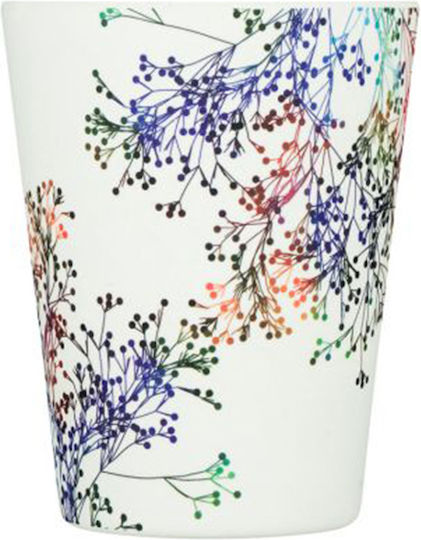 Ecoffee Cup Canning Street Mug Bamboo with Lid White 350ml
