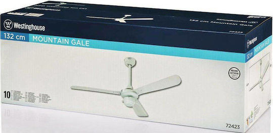 Westinghouse Mountain Gale Ceiling Fan 132cm White