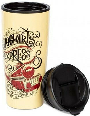 Pyramid International Hogwarts Express Glass Thermos Stainless Steel 450ml Beige