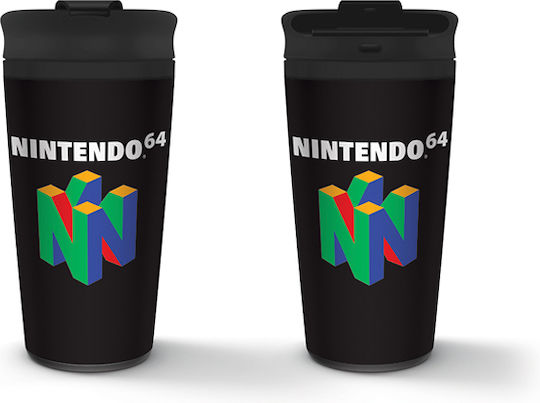 Pyramid International Nintendo 64 Pahar Termos Oțel inoxidabil 425ml Negru
