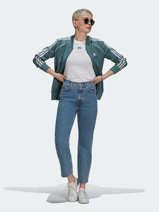Primeblue Superstar Κοντό Γυναικείο Bomber Jacket Πράσινο