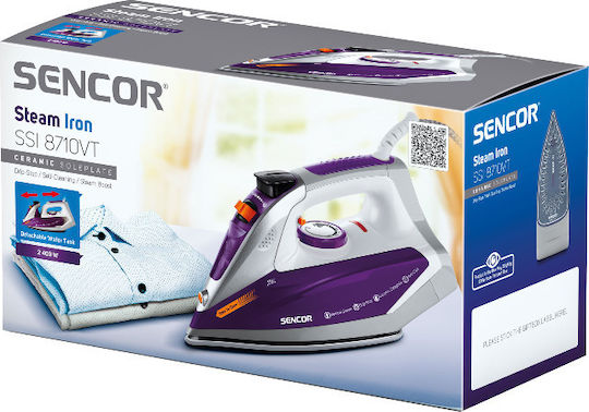 Sencor Σίδερο Ατμού 2400W με Κεραμική Πλάκα και Συνεχόμενη Παροχή 25gr/min