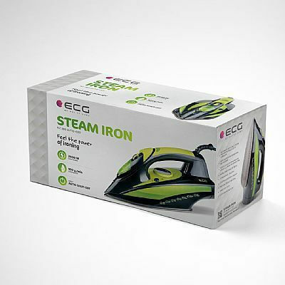 ECG NZ 280 NZ280 Steam Iron 2600W with Stainless Steel Plate and Continuous Steam Supply 30g/min