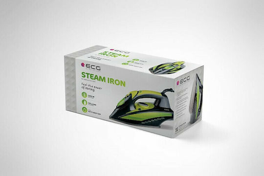 ECG NZ 280 NZ280 Steam Iron 2600W with Stainless Steel Plate and Continuous Steam Supply 30g/min