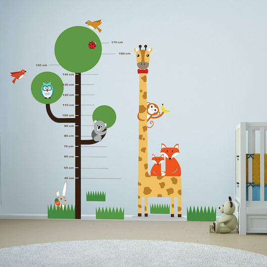 Walplus Ръстомер за деца и бебета Animals Зелен
