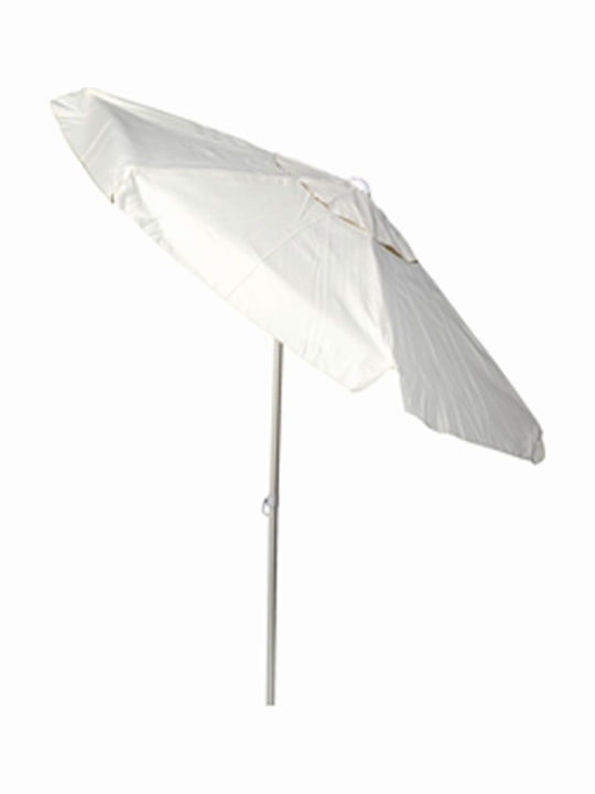 Umbrelă Rotundă Metalică Ekru Φ2.3m