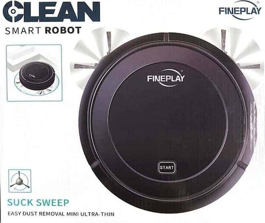 Clean Smart Robot Cleaner Σκούπα Ρομπότ με Αυτονομία έως 120min και Κάλυψη Χώρου έως 120τ.μ. Λευκή