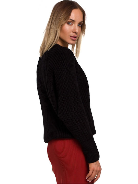 MOE M537 Damen Langarm Pullover Schwarz MOE537