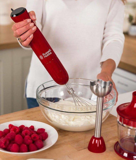 Russell Hobbs Desire Hand Blender with Inox Rod 500W Red
