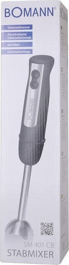 Bomann SM 6028 CB Ραβδομπλέντερ με Ανοξείδωτη Ράβδο 600W Μαύρο