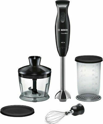 Bosch CleverMixx Ραβδομπλέντερ με Ανοξείδωτη Ράβδο 600W Μαύρο