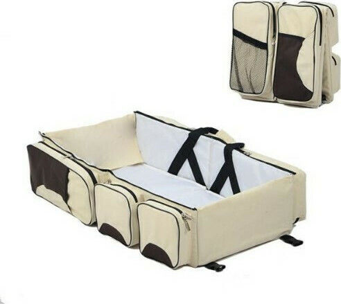 Geantă-Patut de Umăr/Mână Baby Kindom Beige