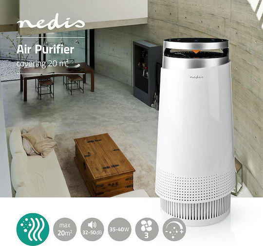 Nedis Ιονιστής / Καθαριστής Αέρα 35W για Χώρους 20m²