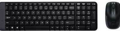 Logitech MK220 Ασύρματο Σετ Πληκτρολόγιο & Ποντίκι Ελληνικό