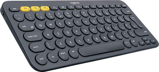Logitech K380 Ασύρματο Bluetooth Πληκτρολόγιο Αγγλικό US Γκρι