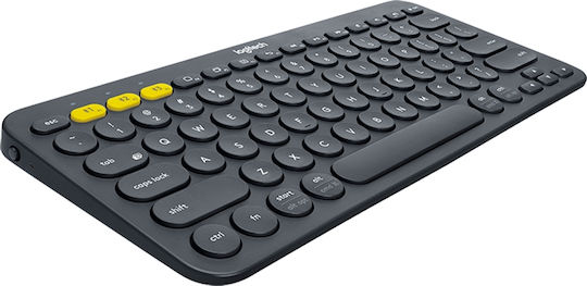 Logitech K380 Ασύρματο Bluetooth Πληκτρολόγιο Αγγλικό US Γκρι