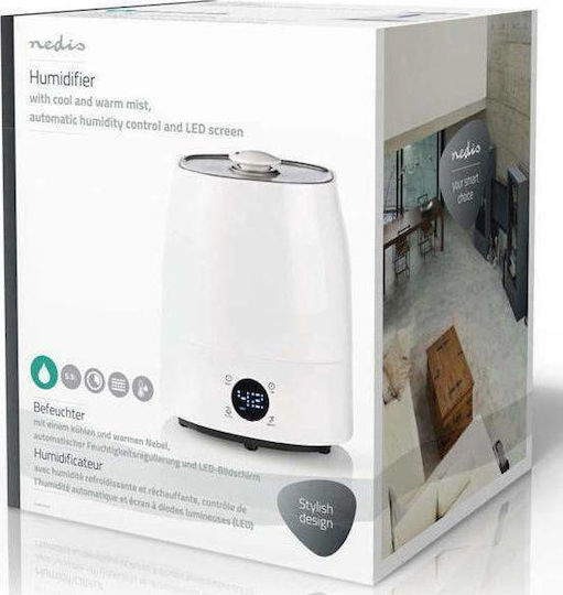 Nedis Υγραντήρας Υπερήχων 110W για Χώρους 50m²
