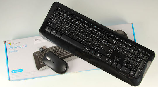 Microsoft Wireless Desktop 850 Ασύρματο Σετ Πληκτρολόγιο & Ποντίκι Ελληνικό