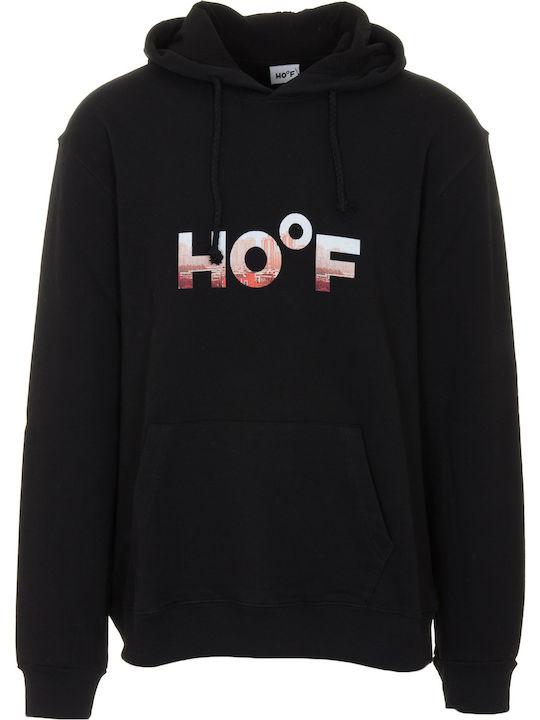 Hoof City Men's Sweatshirt with Hood and Pockets Black